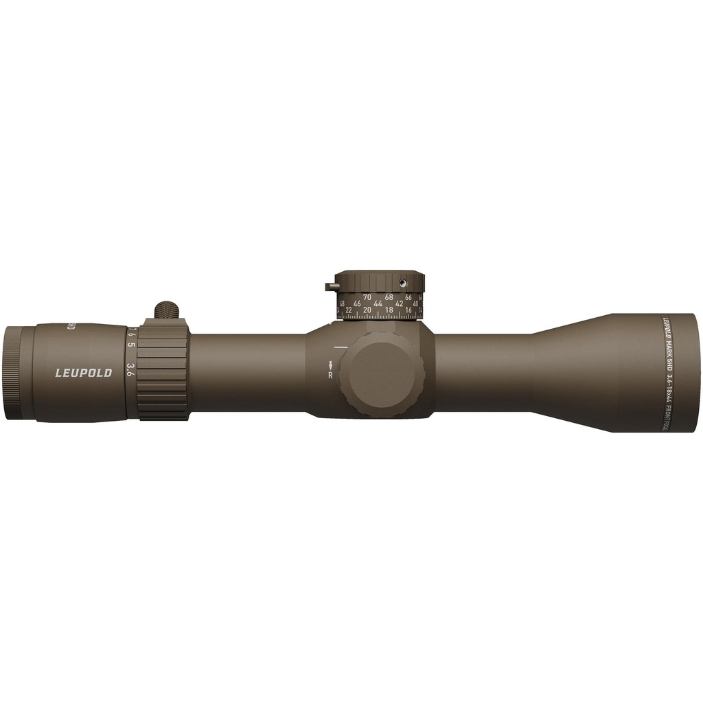 Leupold Mark 5HD Rifle Scope 3.6-18X44mm 35mm Maintube Matte Finish Dark Earth PR-1MOA Reticle First Focal Plane 