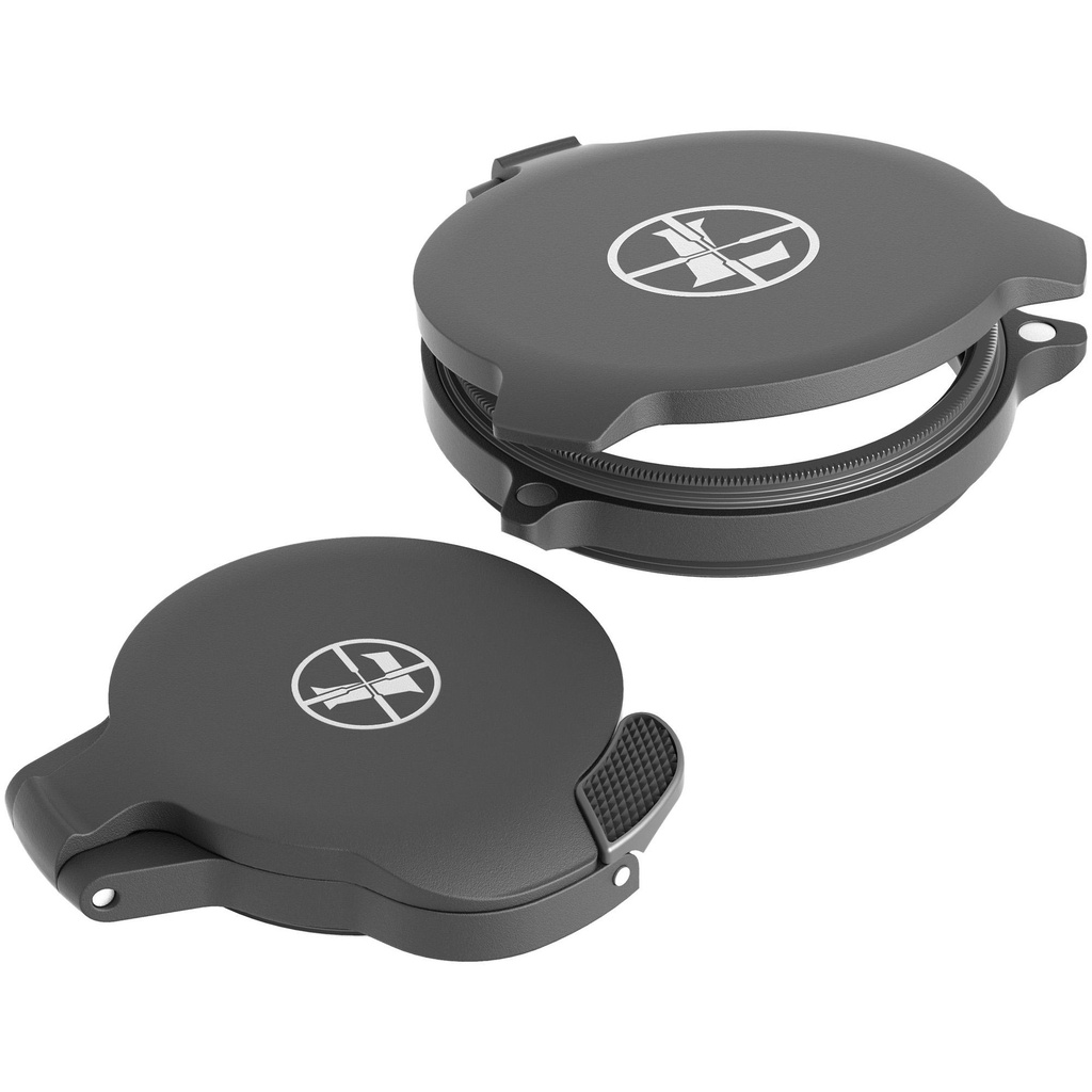 Leupold Alumina Flip Back Lens Cover Kit Lens Protector Matte Black Fits 40mm & Standard EP 