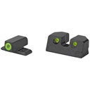 Meprolight Hyper-Bright Tritium Sight Set Green Front/Green Rear Fits Sig Sauer - All P Series 9MM/357SIG 