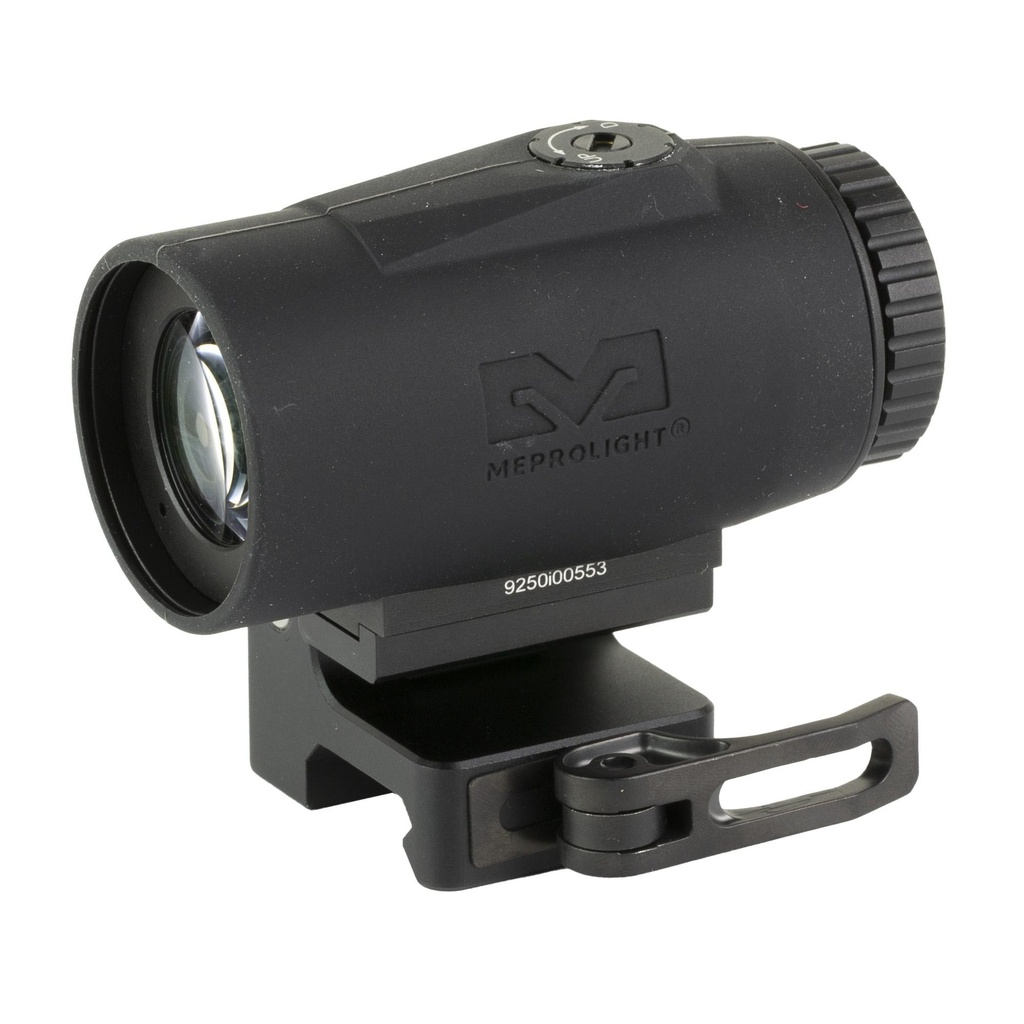 Meprolight MMX4 Magnifier 4X Power 24mm Objective Flip To Side QD Mount Fits Picatinny Black 