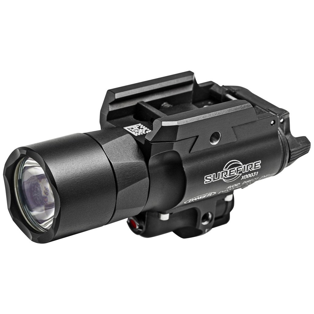 Surefire X400 LED Weaponlight and Laser Pistol 1000 Lumens White Light Output with Red Laser Picatinny Black 