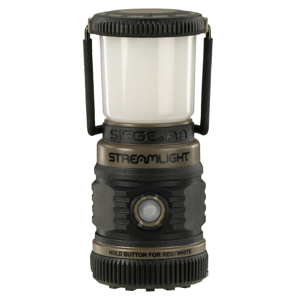 Streamlight Siege Lantern 200 100 50 lumens White C4 LED SOS Red LED 7 Hour Run Time 3x AA batteries Coyote Brown 