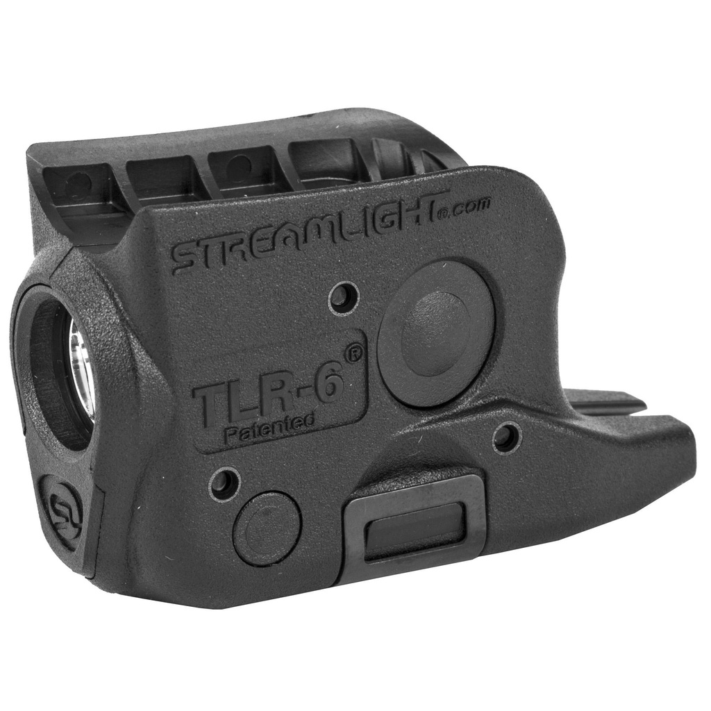 Streamlight TLR-6 Weaponlight Fits Glock 42/43, White LED 100 Lumens Includes 2 CR 1/3N Lithium Batteries Black 