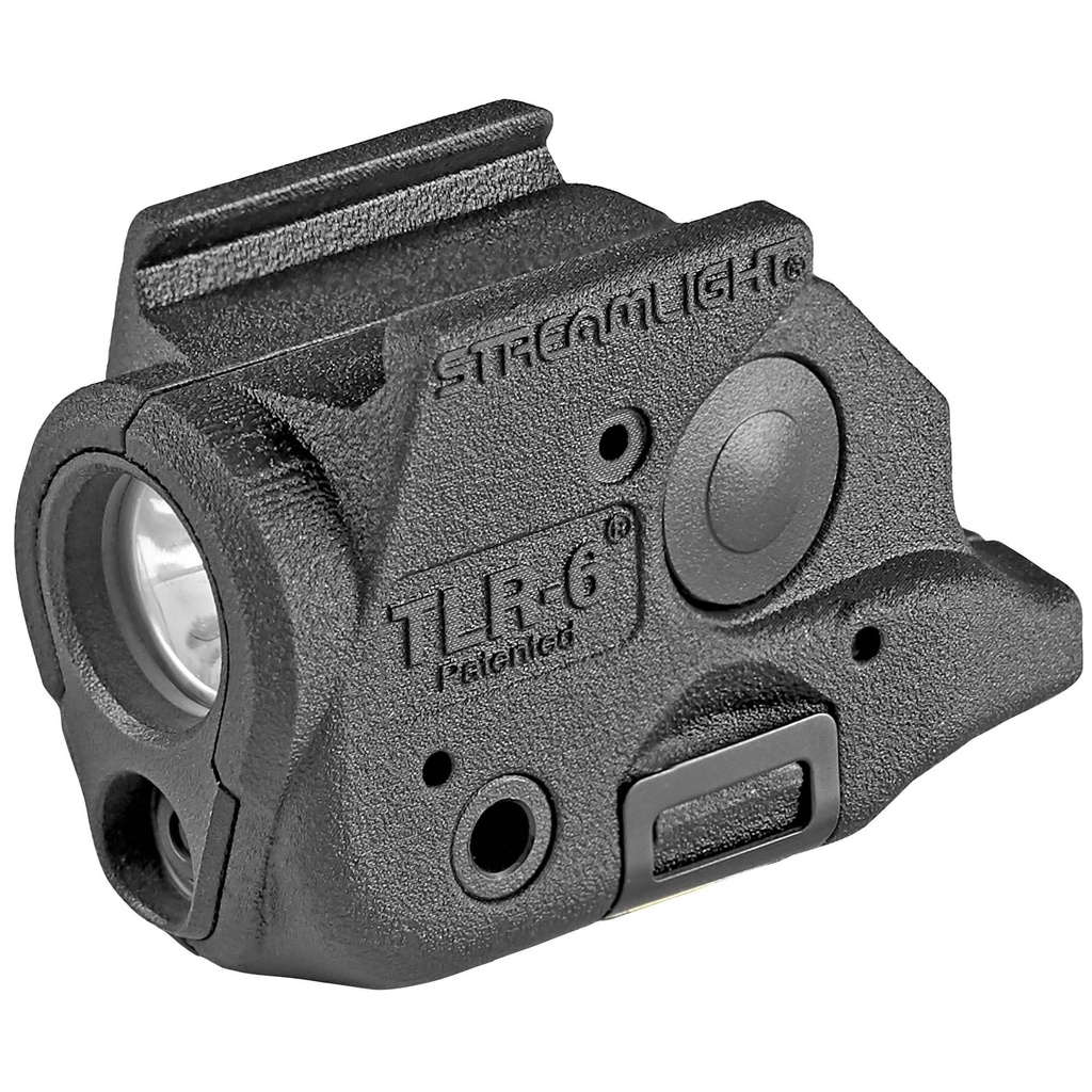 Streamlight TLR-6 Tac Light with Laser For Springfield Hellcat Black C4 LED 100 Lumens Red Laser 2x CR1/3 N Lithium Batteries 