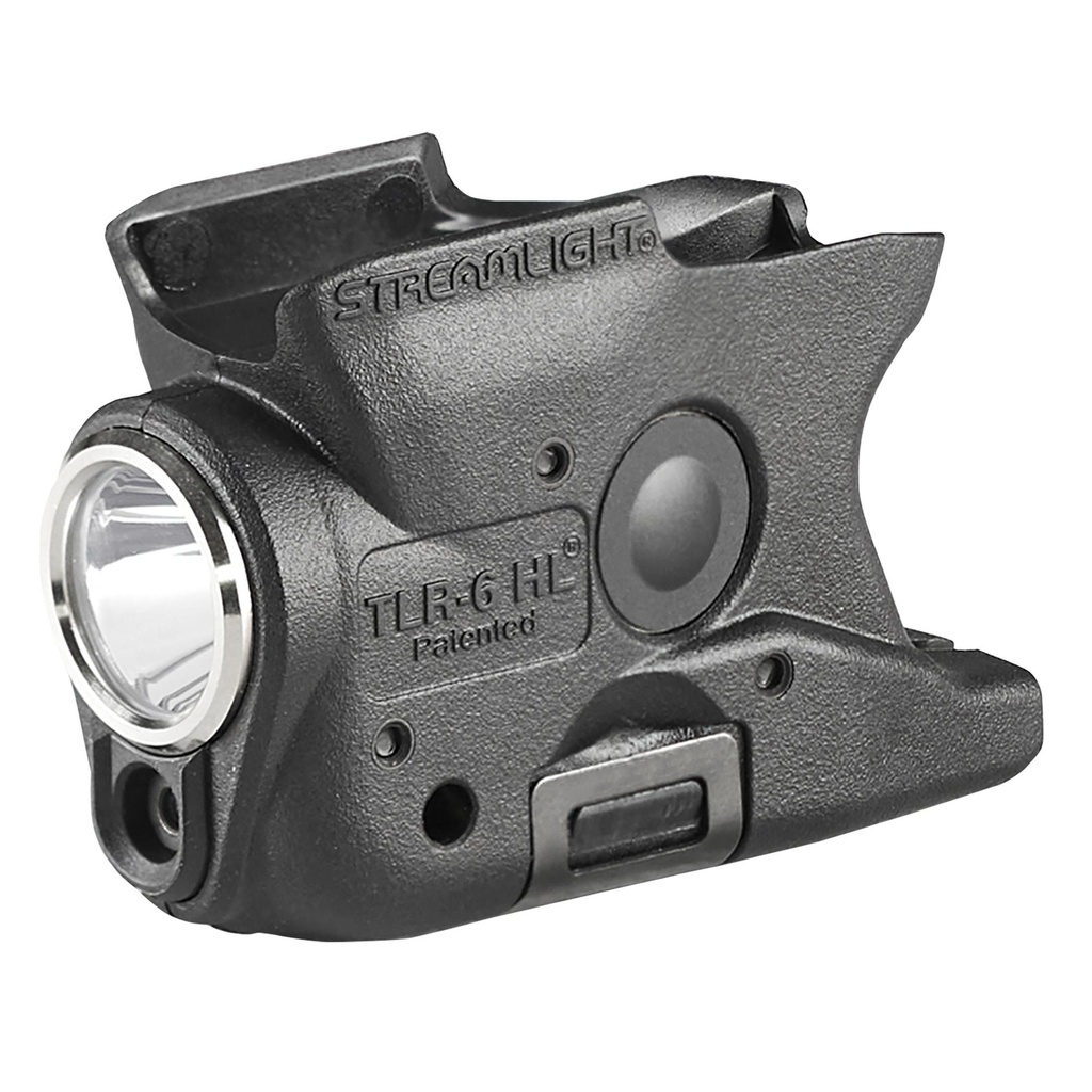 Streamlight TLR-6 HL Tac Light with Red Laser For S&W Shield 9/40 300 Lumens  Black Includes Three SLB2 Batteries with USB-C Charging Case 