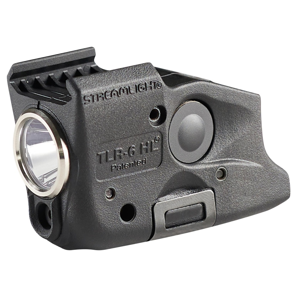 Streamlight TLR-6 HL Tac Light with Red Laser Fits Glock 17 19 23 22 300 Lumens Black Includes Three SLB2 Batteries with USB-C Charging Case 