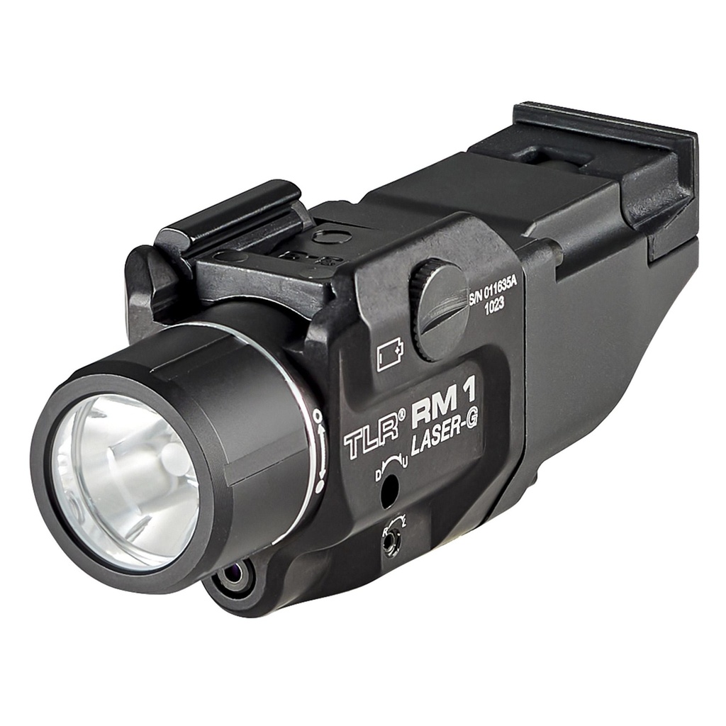 Streamlight TLR RM 1 Tac Light with Green Laser 1.5 Hour Runtime Black Includes Key Kit and (1) CR123A Lithium Battery 