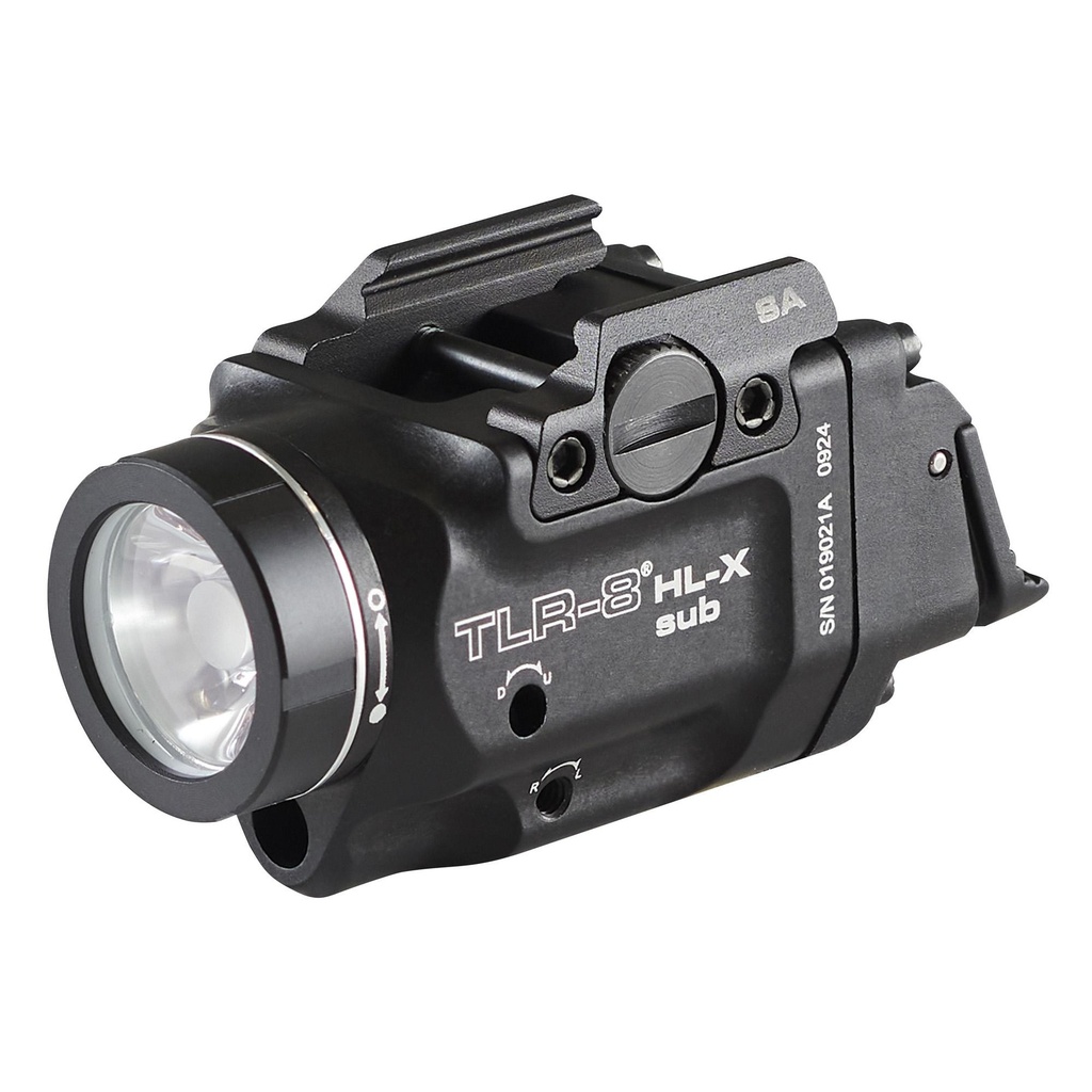 Streamlight TLR-8 HL-X Sub USB Weaponlight with Red Laser 1,000 Lumens Black Fits Springfield Hellcat Includes Mounting Kit with Key Multi-Tool (1) SL-B9 Battery Pack and USB-C Cord 