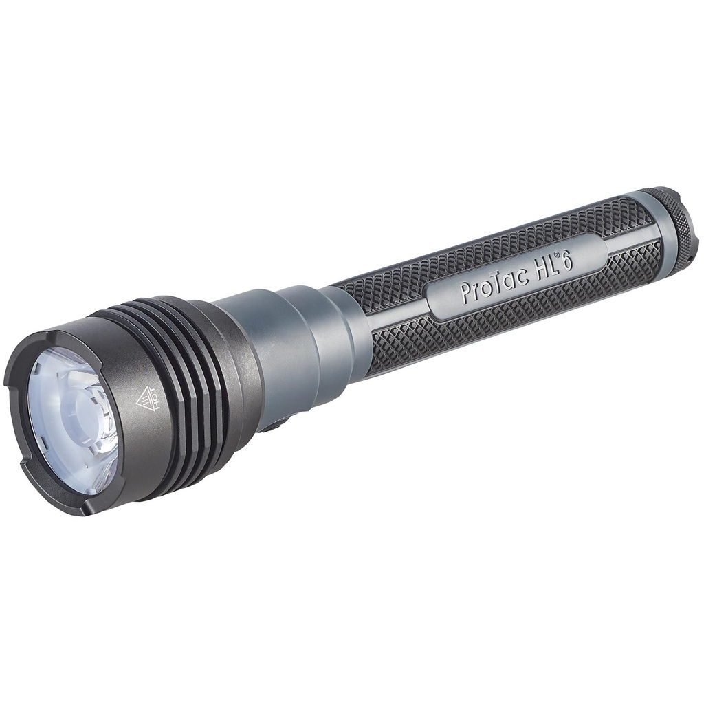 Streamlight ProTac HL 6 5300 Lumens 2 Hour Runtime Black Includes (2) Streamlight SL-B48 protected Li-Ion USB-C rechargeable battery packs 120V USB Adapter Y USB-C Cord and Wrist Lanyard 