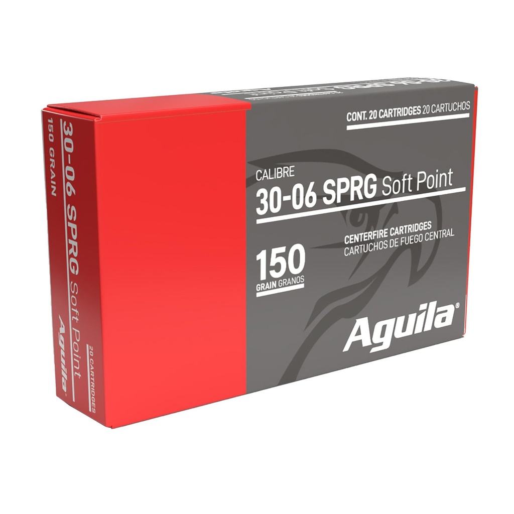 Aguila Ammunition Rifle 30-06 Springfield 150 Grain Soft Point 20 Round Box 