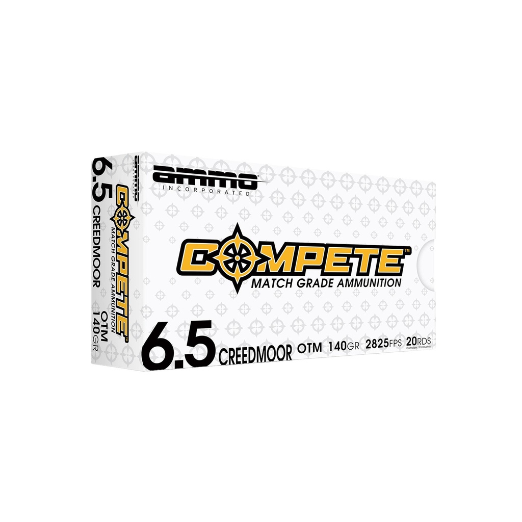 Ammo Inc Compete 6.5 Creedmoor 140 Grain Open Tip Match Bullet 20 Round Box 