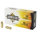 Armscor 40 S&W 180 Grain Full Metal Jacket 50 Round Box 