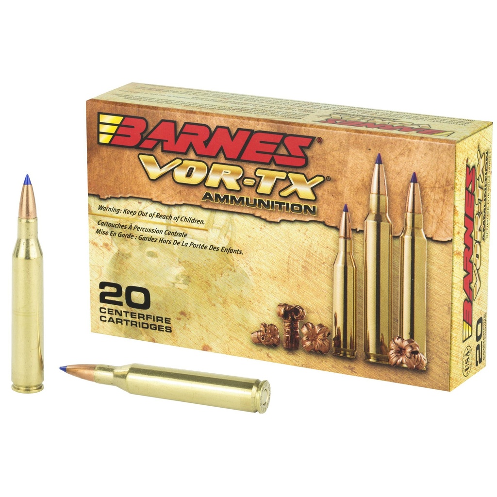 Barnes VOR-TX 25-06 Rem 100 Grain Tipped Triple Shock X Lead Free 20 Round Box California Certified Nonlead Ammunition 