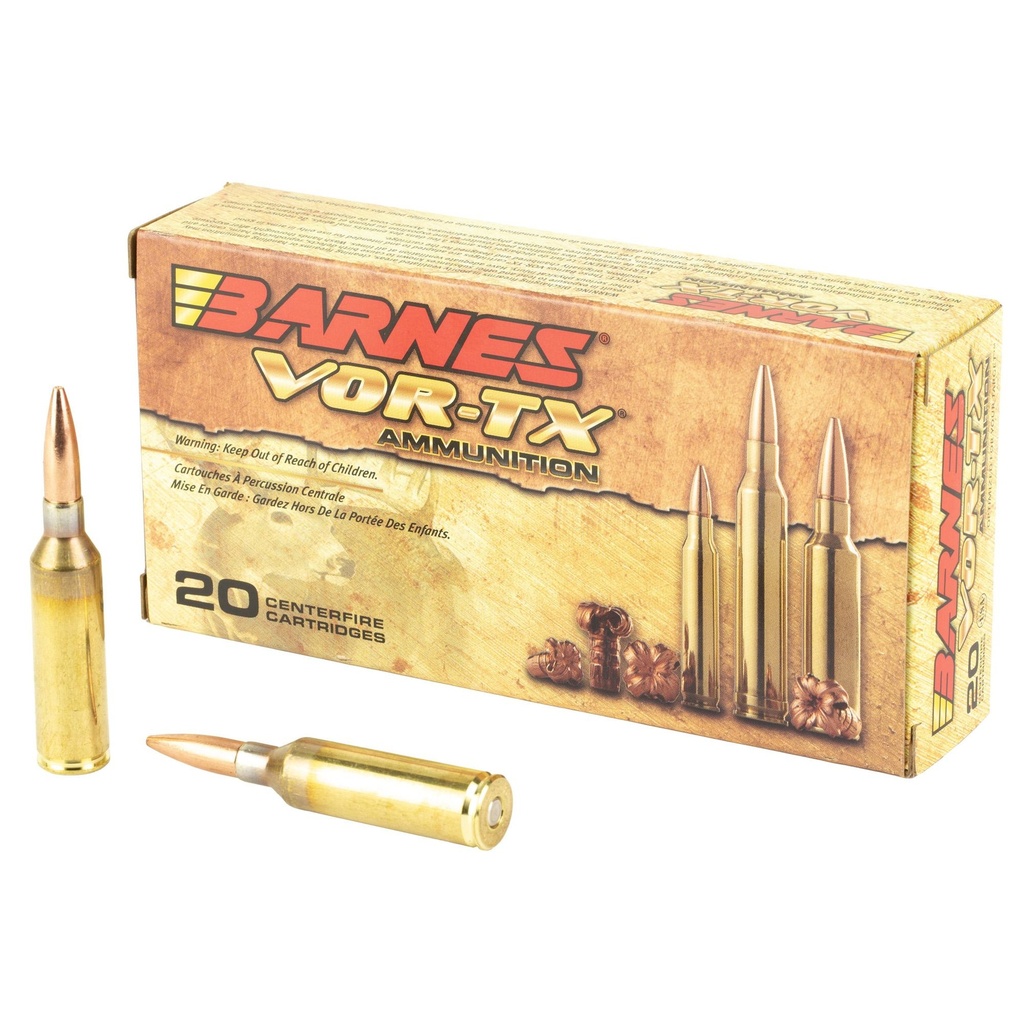 Barnes VOR-TX 6.5 PRC 130 Grain TSX Boat Tail 20 Round Box 