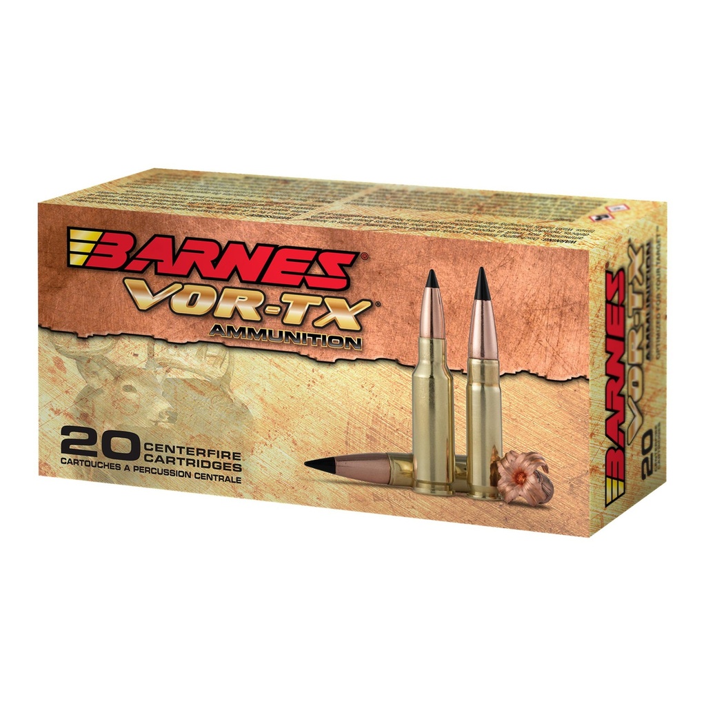 Barnes VOR-TX 6.5 Grendel Tipped Triple Shock X 115 Grain 20 Round Bx 
