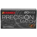Barnes Precision Match Burner 6.5 PRC 145 Grain Open Tip Match 20 Round Box 
