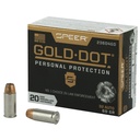 Speer Ammunition Speer Gold Dot Personal Protection 32ACP 60 Grain Hollow Point 20 Round Box 