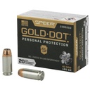 Speer Ammunition Speer Gold Dot Personal Protection 40S&W 180 Grain Hollow Point 20 Round Box 
