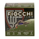 Fiocchi Ammunition Flyway Steel Waterfowl 20 Gauge 3 #2 Steel Shot 25 Round Box 