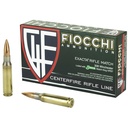Fiocchi Ammunition Rifle 308WIN 175 Grain Hollow Point Boat Tail Match King 20 Round Box 
