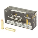 Fiocchi Ammunition Defense Dynamics 357 Magnum 158 Grain Jacketed Hollow Point 50 Round Box 