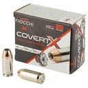 Fiocchi Ammunition COVERT X 45 ACP 230 Grain Jacketed Hollow Point 20 Round Box 