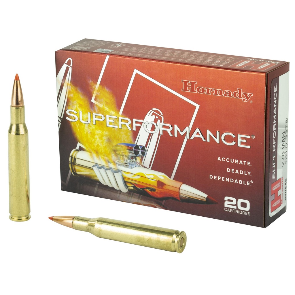 Hornady SuperFormance 270WIN 130 Grain SST 20 Round Box 