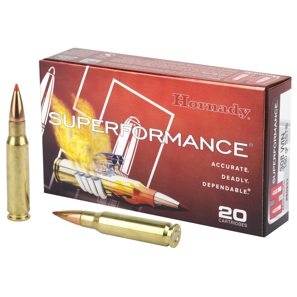 Hornady Superformance 308WIN 150 Grain SST 20 Round Box 