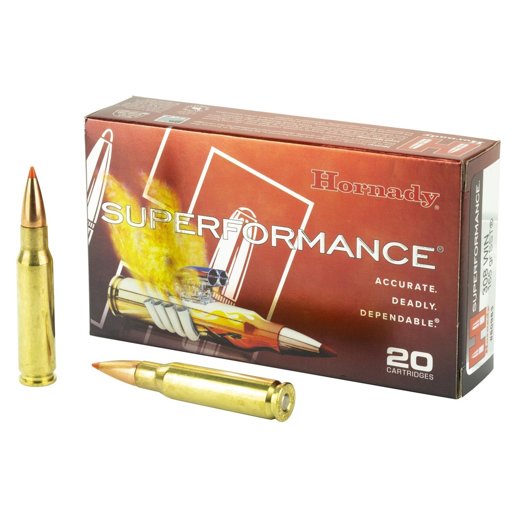 Hornady SuperFormance 308WIN 165 Grain SST 20 Round Box 