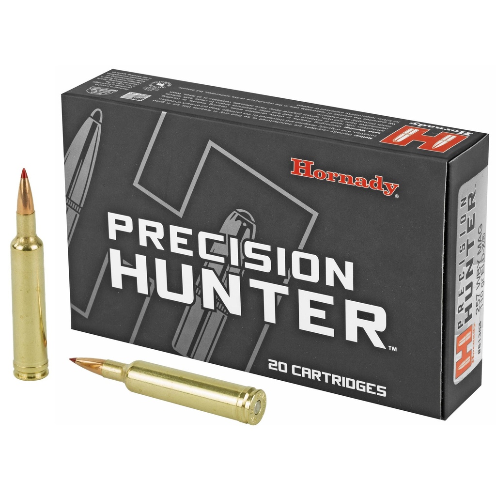 Hornady Precision Hunter 257 Weatherby Magnum 110 Grain ELD-X 20 Round Box 