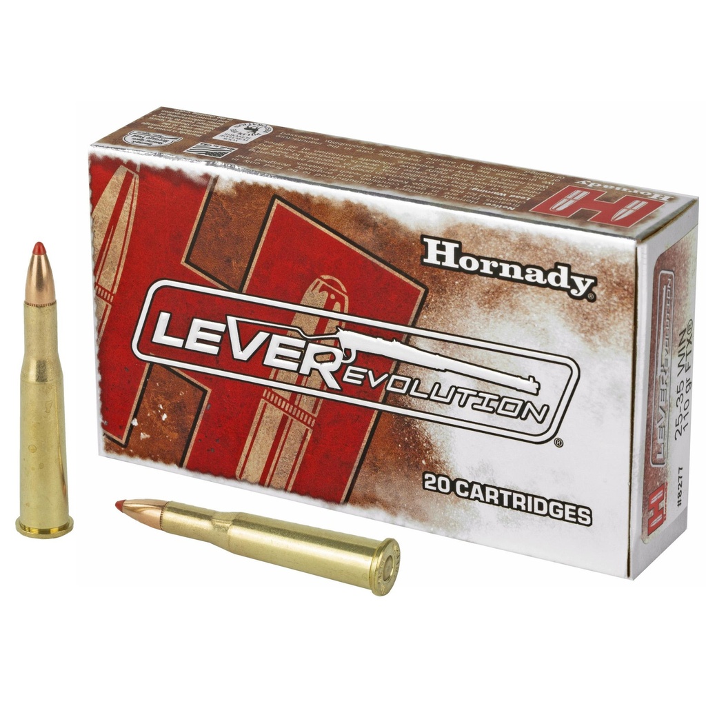 Hornady LeverEvolution 25-35 Winchester 110 Grain FlexTip 20 Round Box 
