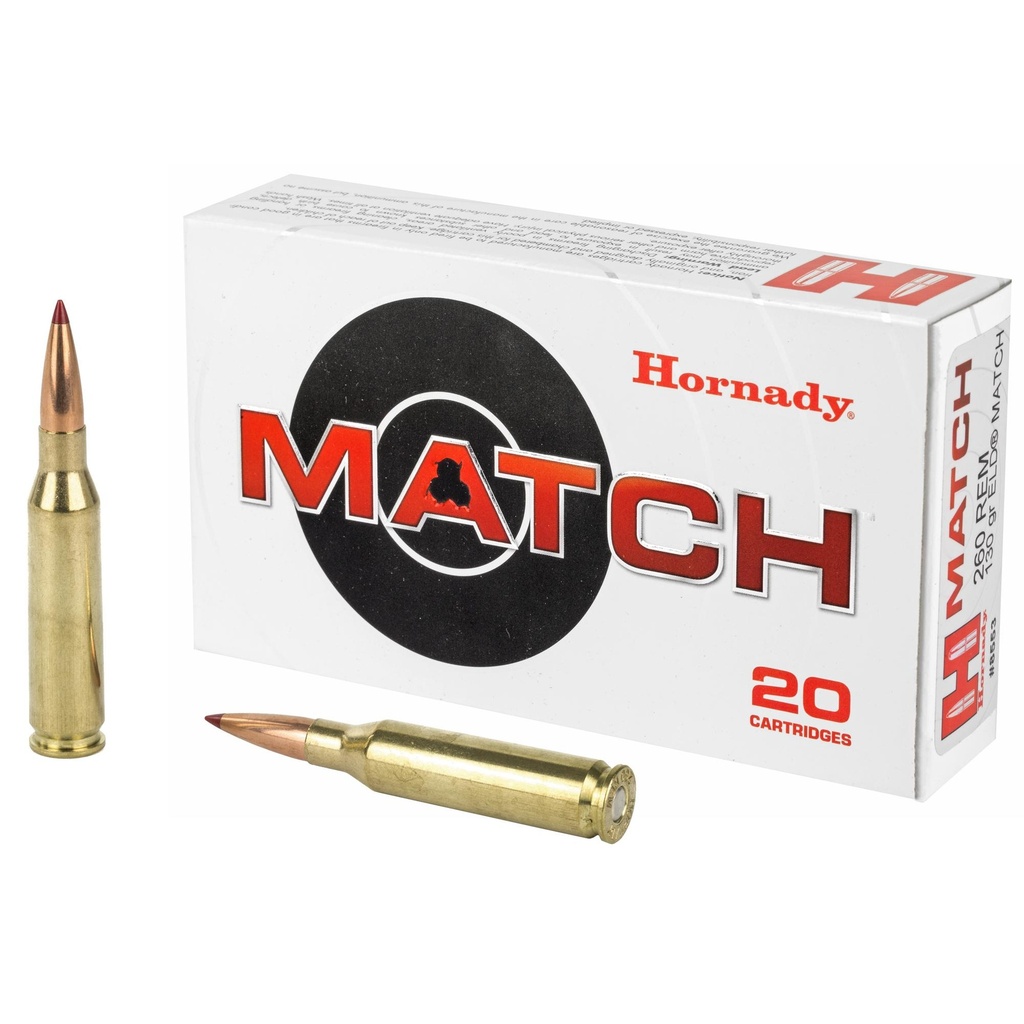 Hornady Match 260 Rem 130 Grain ELD Match 20 Round Box 