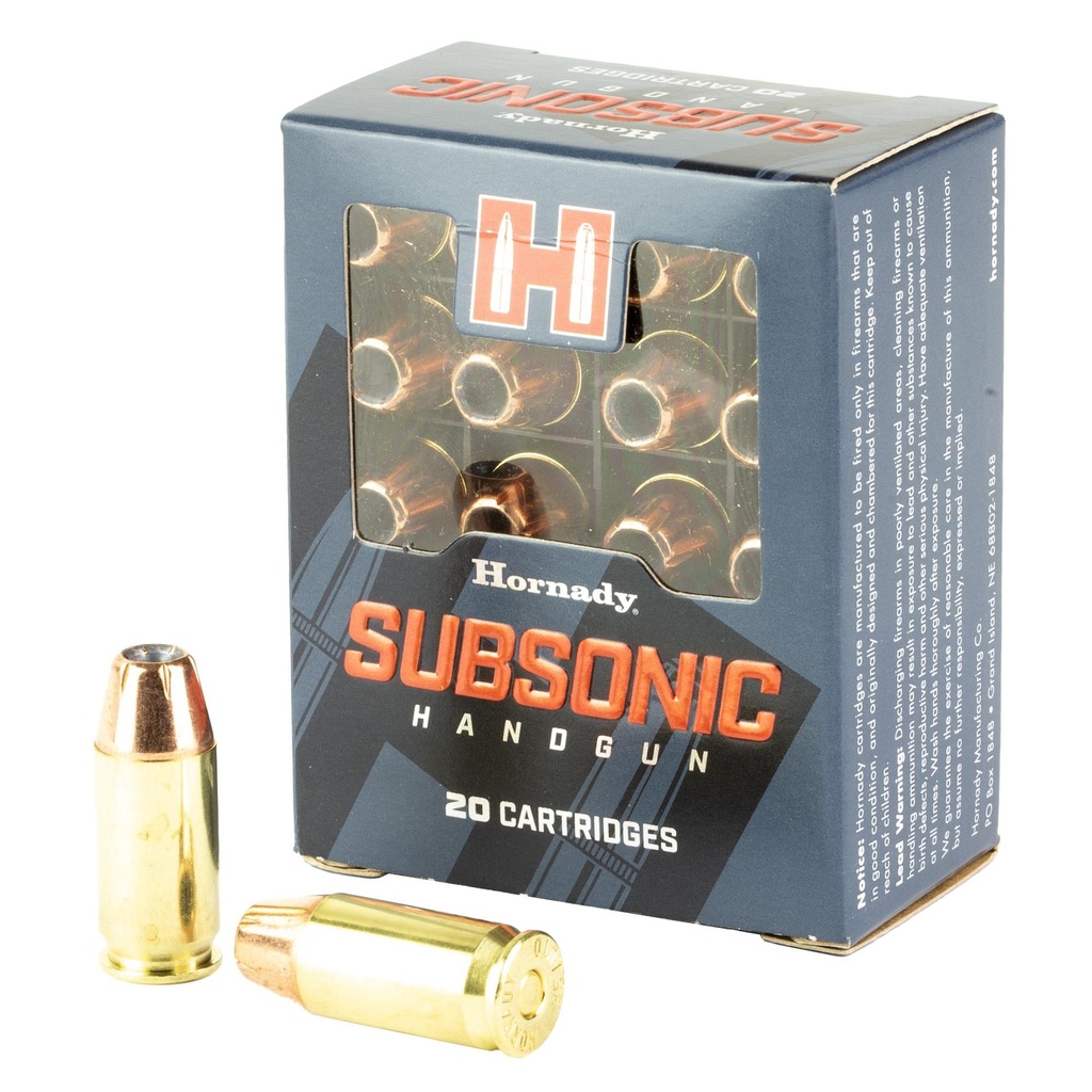 Hornady Subsonic 45 ACP 230 Grain XTP 20 Round Box 