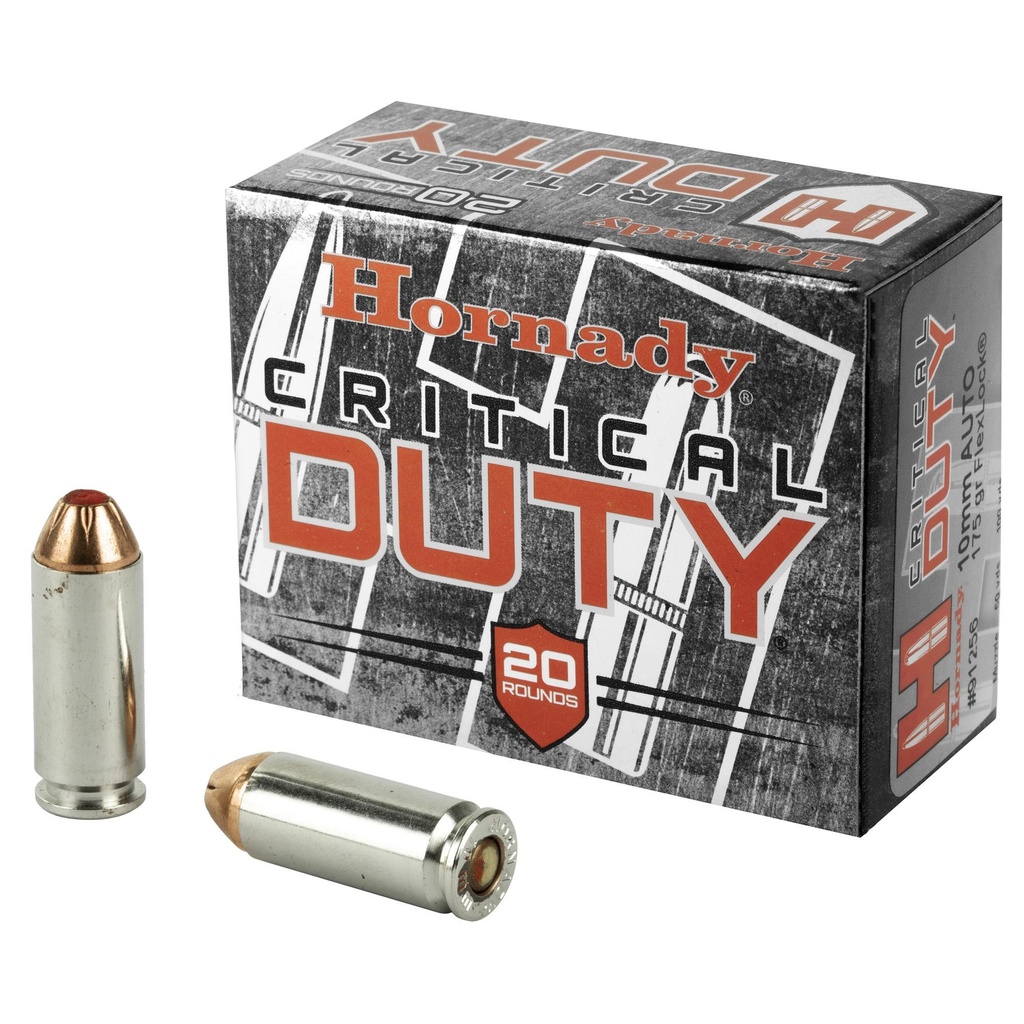 Hornady Critical Duty 10MM 175 Grain FlexLock Duty 20 Round Box 