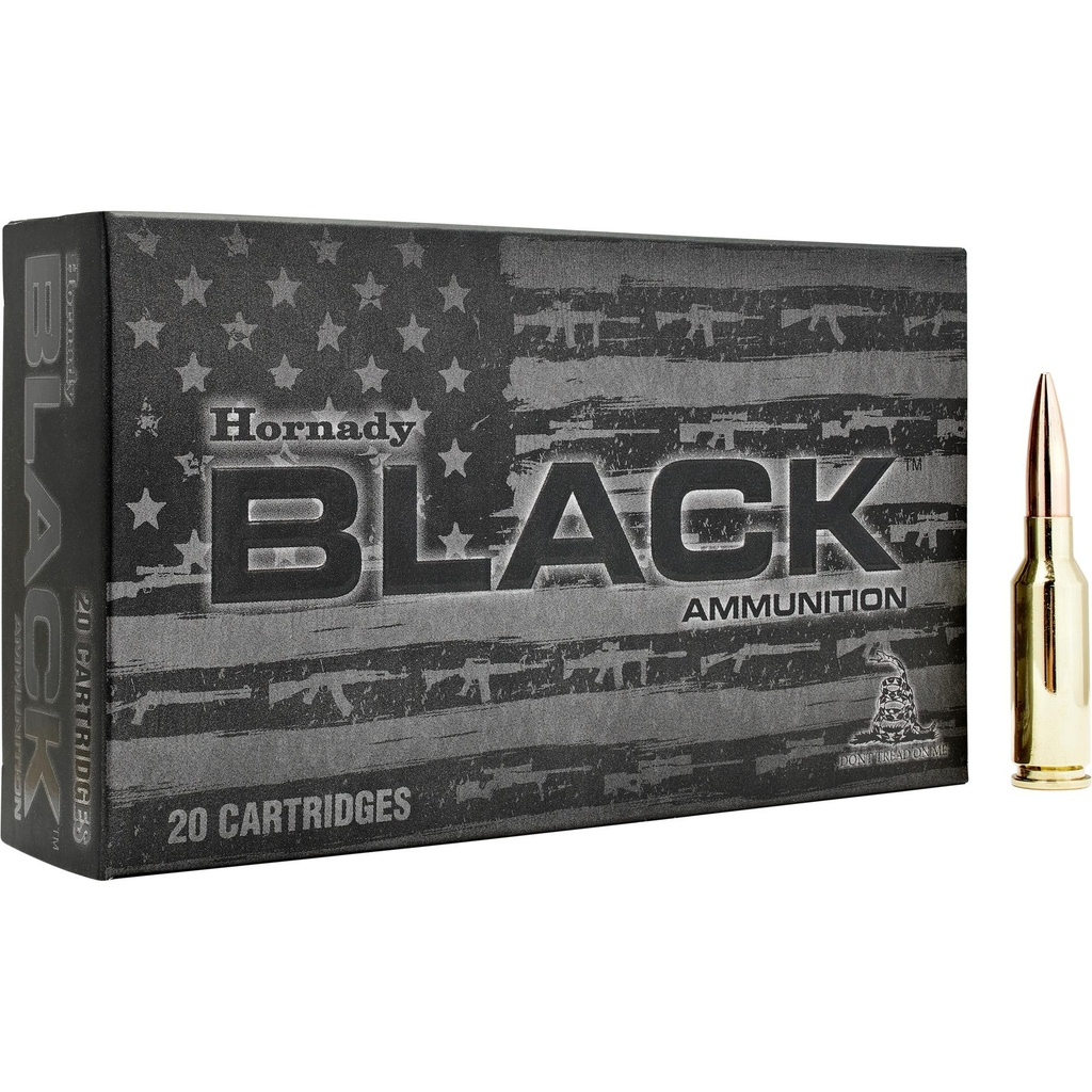 Hornady BLACK 6MM ARC 105 Grain Boat Tail Hollow Point 20 Round Box 