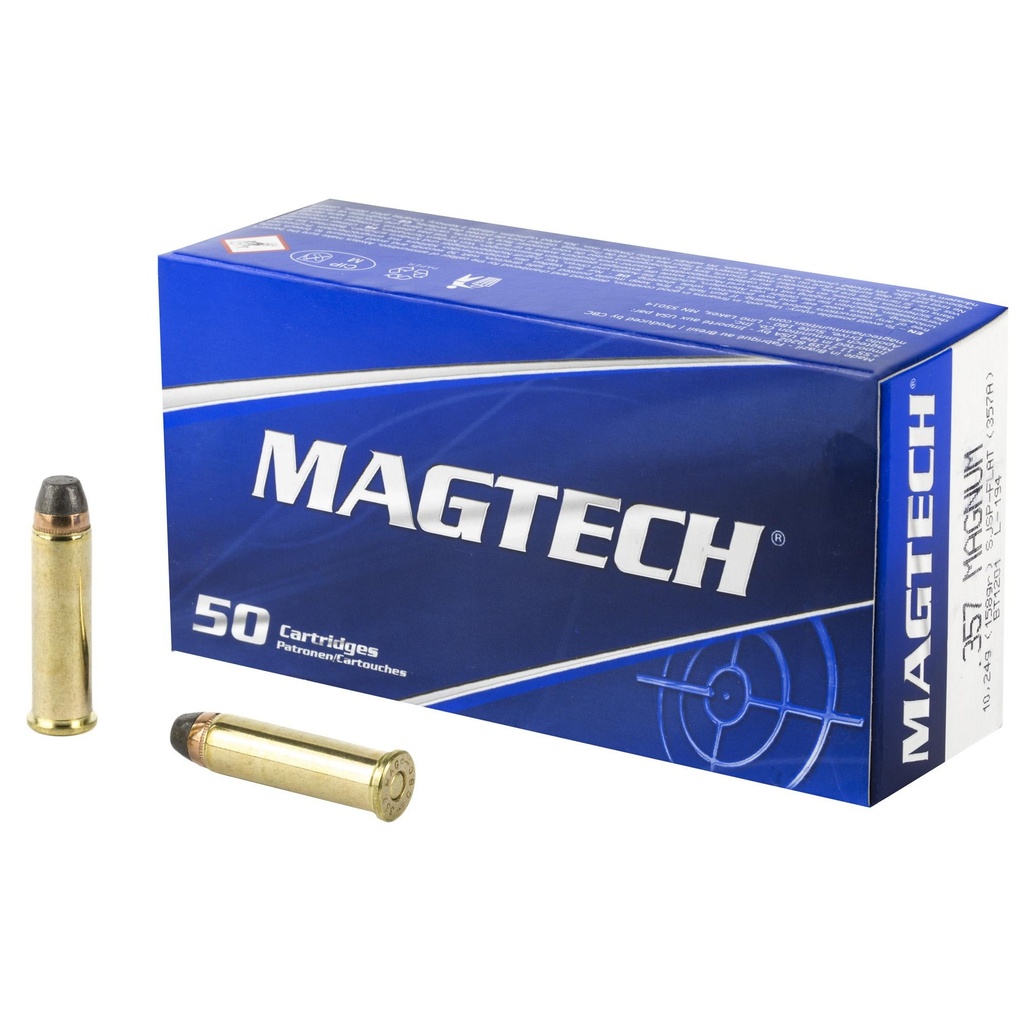 Magtech Sport Shooting 357MAG 158 Grain Jacketed Soft Point 50 Round Box 