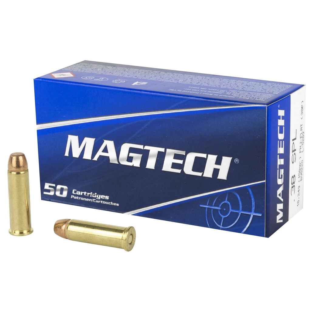 Magtech Sport Shooting 38 Special 158 Grain Full Metal Case Flat 50 Round Box 