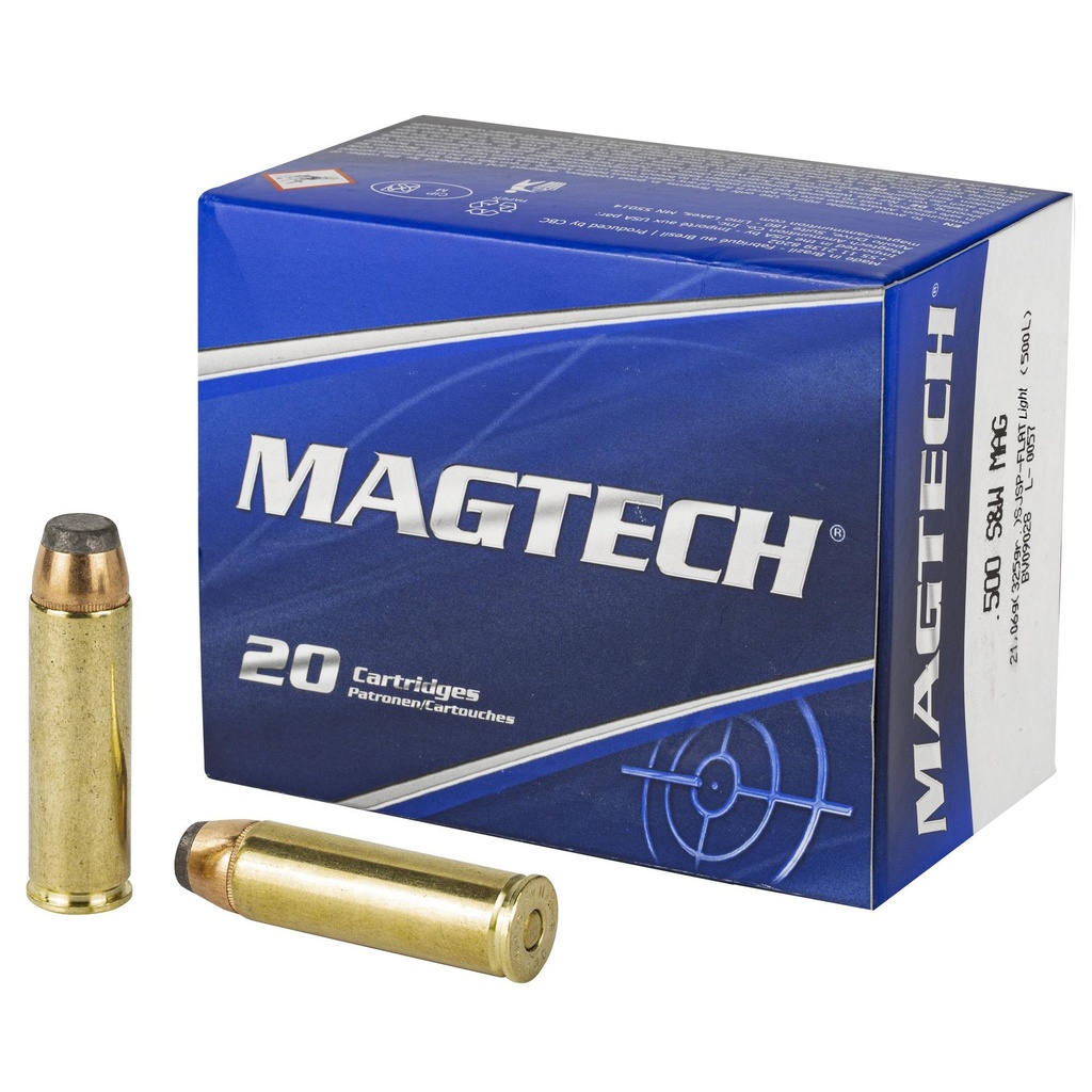 Magtech Hunting 500 S&W 325 Grain Semi Jacketed Soft Point Light 20 Round Box 