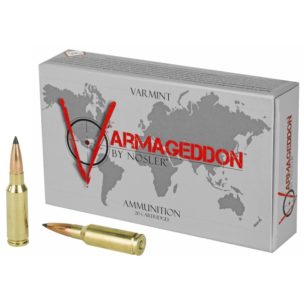 Nosler Varmageddon 6.5 Grendel 90 Grain Flat Base Tipped 20 Round Box 