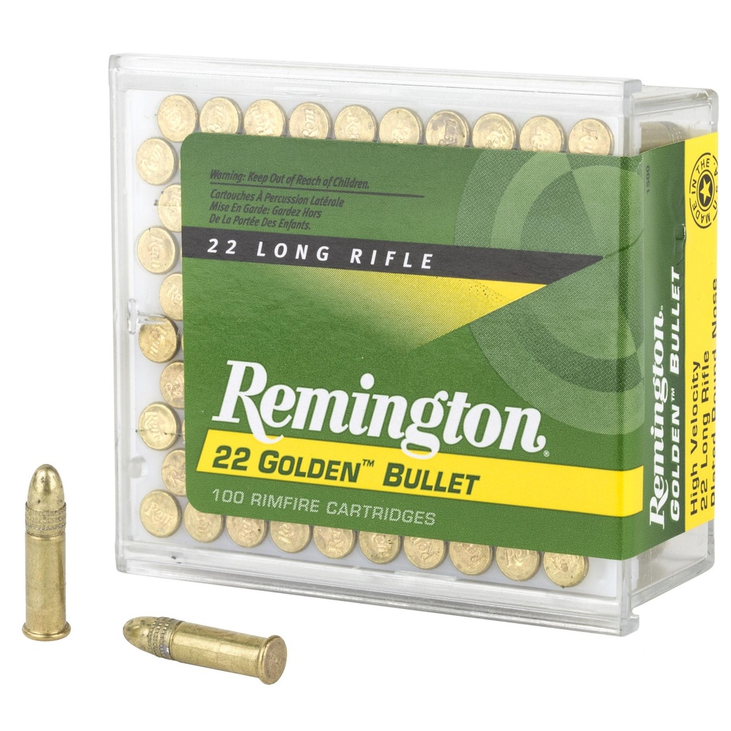 Remington High Velocity 22LR 40 Grain Round Nose 100 Round Box 