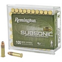 Remington Subsonic 22 LR 40 Grain Copper Plated Hollow Point 100 Round Box 