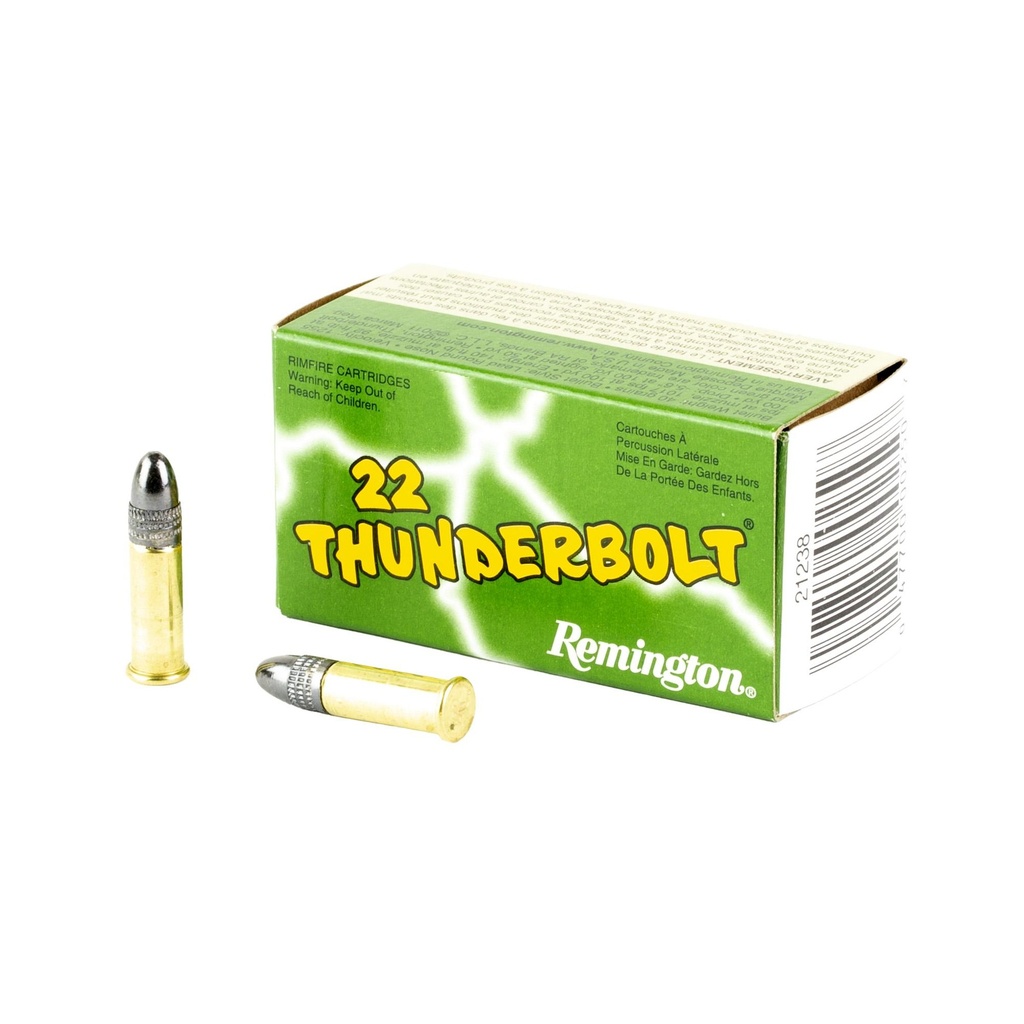 Remington Thunderbolt 22 LR 40 Grain Lead Round Nose 50 Round Box 