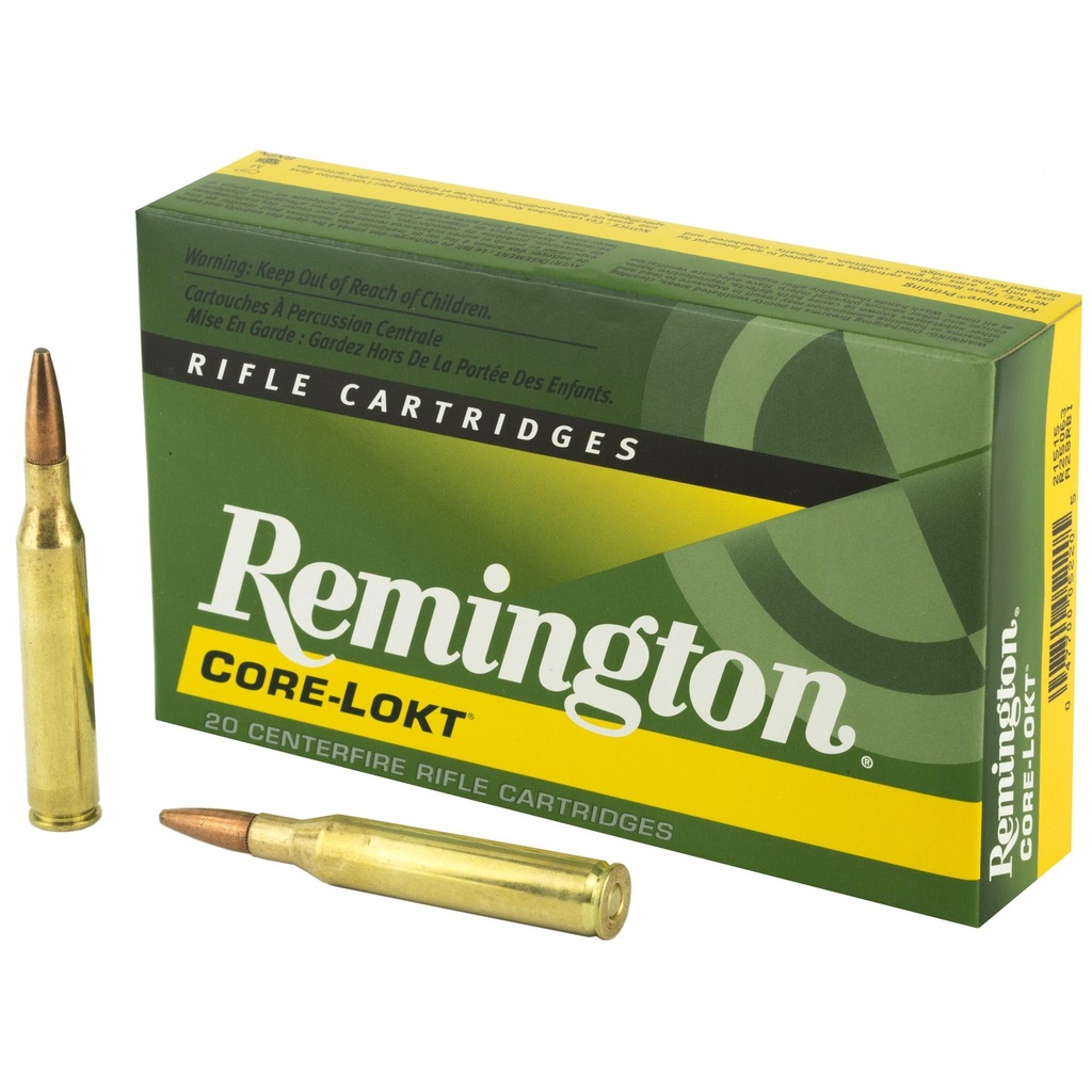 Remington Core Lokt 25-06 REM 120 Grain Pointed Soft Point 20 Round Box 