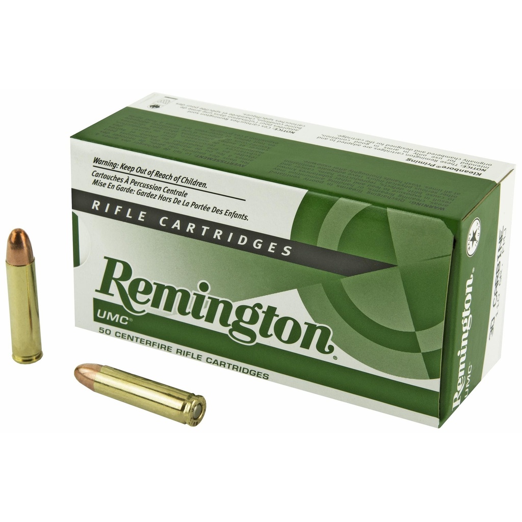 Remington UMC 30 Carbine 110 Grain Full Metal Jacket 50 Round Box 