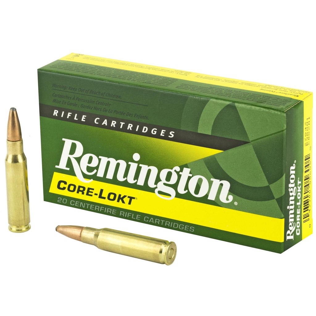 Remington Core Lokt 308 Winchester 150 Grain Pointed Soft Point 20 Round Box