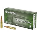 Remington Subsonic 300 Blackout 220 Grain Open Tip Flat Base 20 Round Box 