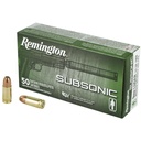 Remington Subsonic 9MM 147 Grain Flat Nose Enclosed Bullet 50 Round Box 