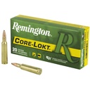 Remington Core Lokt 250 Savage 100 Grain Pointed Soft Point 20 Round Box 