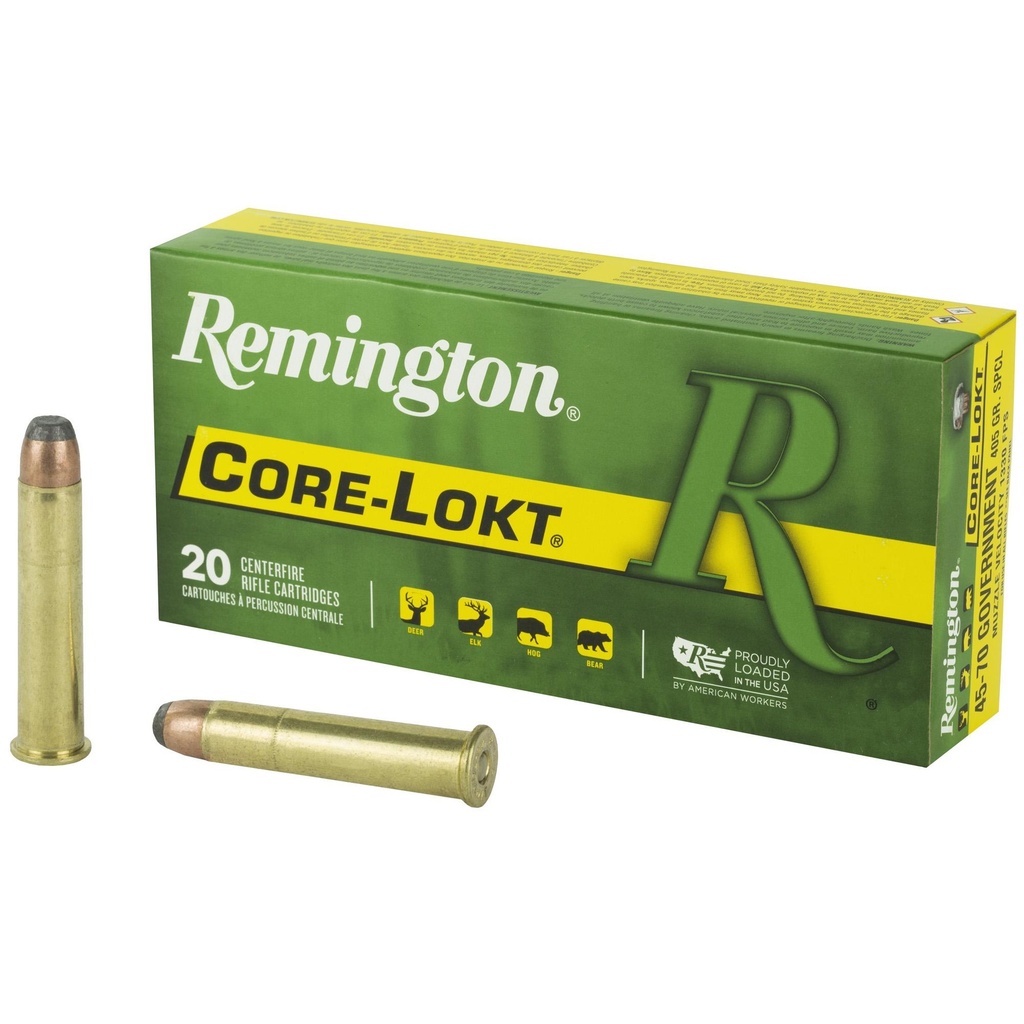 Remington Core Lokt 45-70 Government 405 Grain Soft Point 20 Round Box 