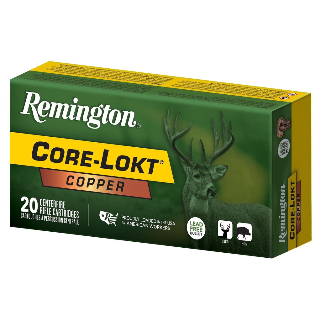 Remington Core-Lokt 360 Buckhammer 160 Grain Core-Lokt Copper Hollow Point 20 Round Box 
